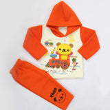 Boys Full Sleeves Polar Suit 8849 - Orange, Kids, Boys Sets And Suits, Chase Value, Chase Value
