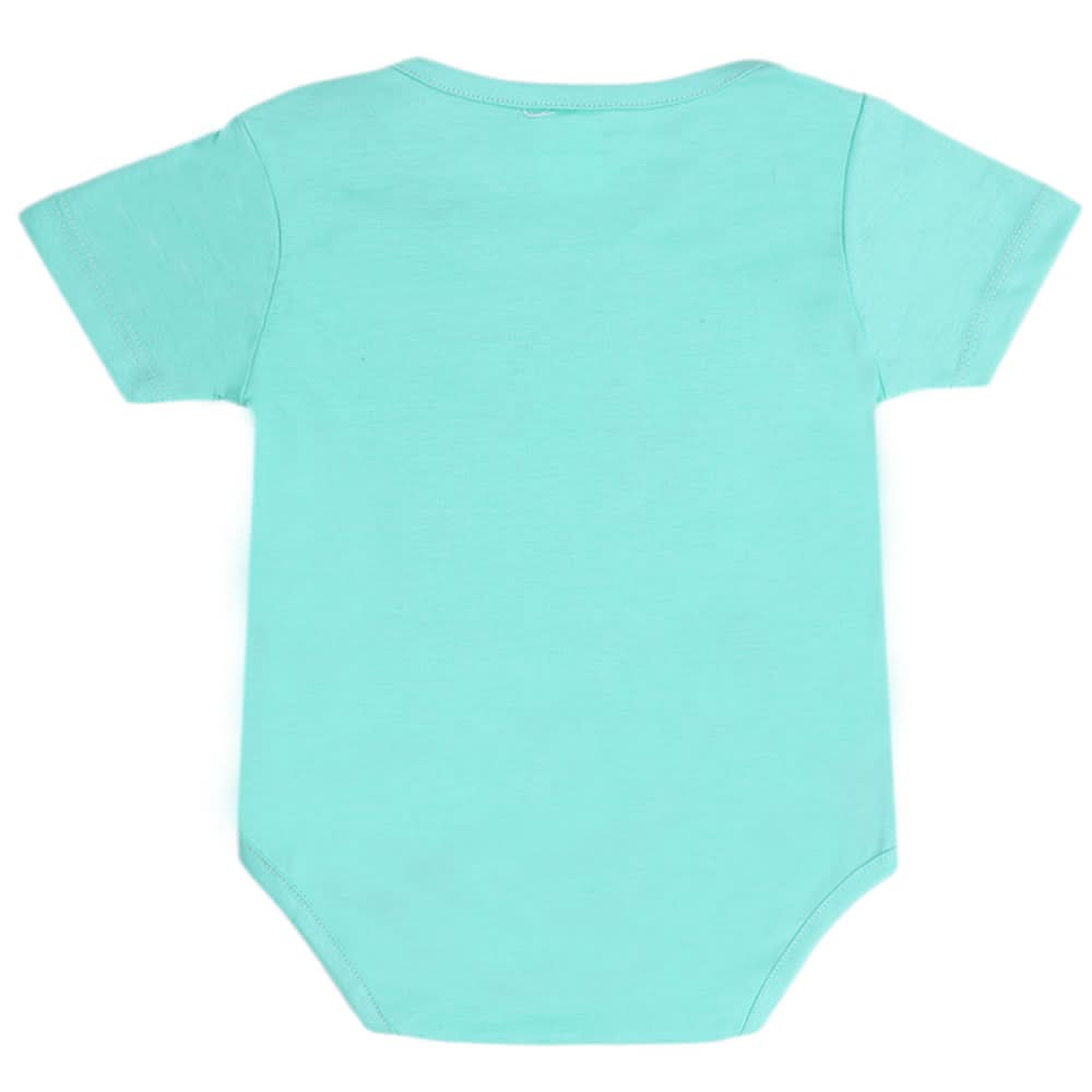 Newborn Boys Half Sleeves Romper - Cyan, Kids, Newborn Boys Rompers, Chase Value, Chase Value