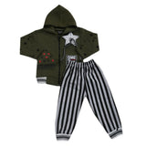 Boys Pajama Fleece Suit - Olive Green, Kids, Boys Sets And Suits, Chase Value, Chase Value