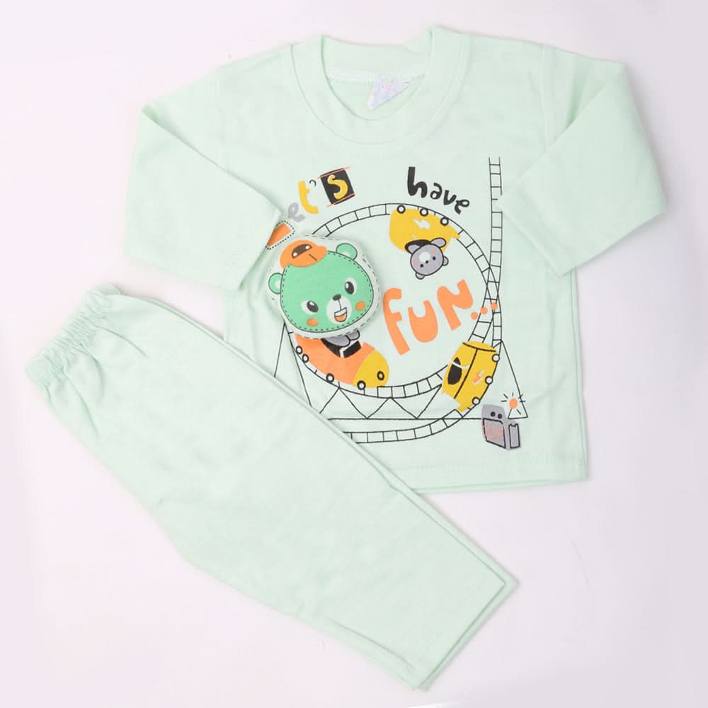 Newborn Boys Full Sleeves Suit - Cyan, Kids, NB Boys Sets And Suits, Chase Value, Chase Value