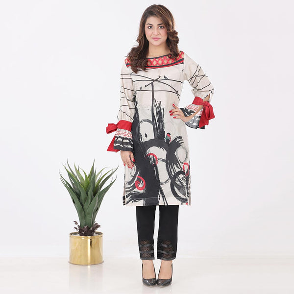 Eminent Black & White Digital Printed Unstitched Kurti Vol 1 - 6, Women, Unstitched Kurti, Eminent, Chase Value