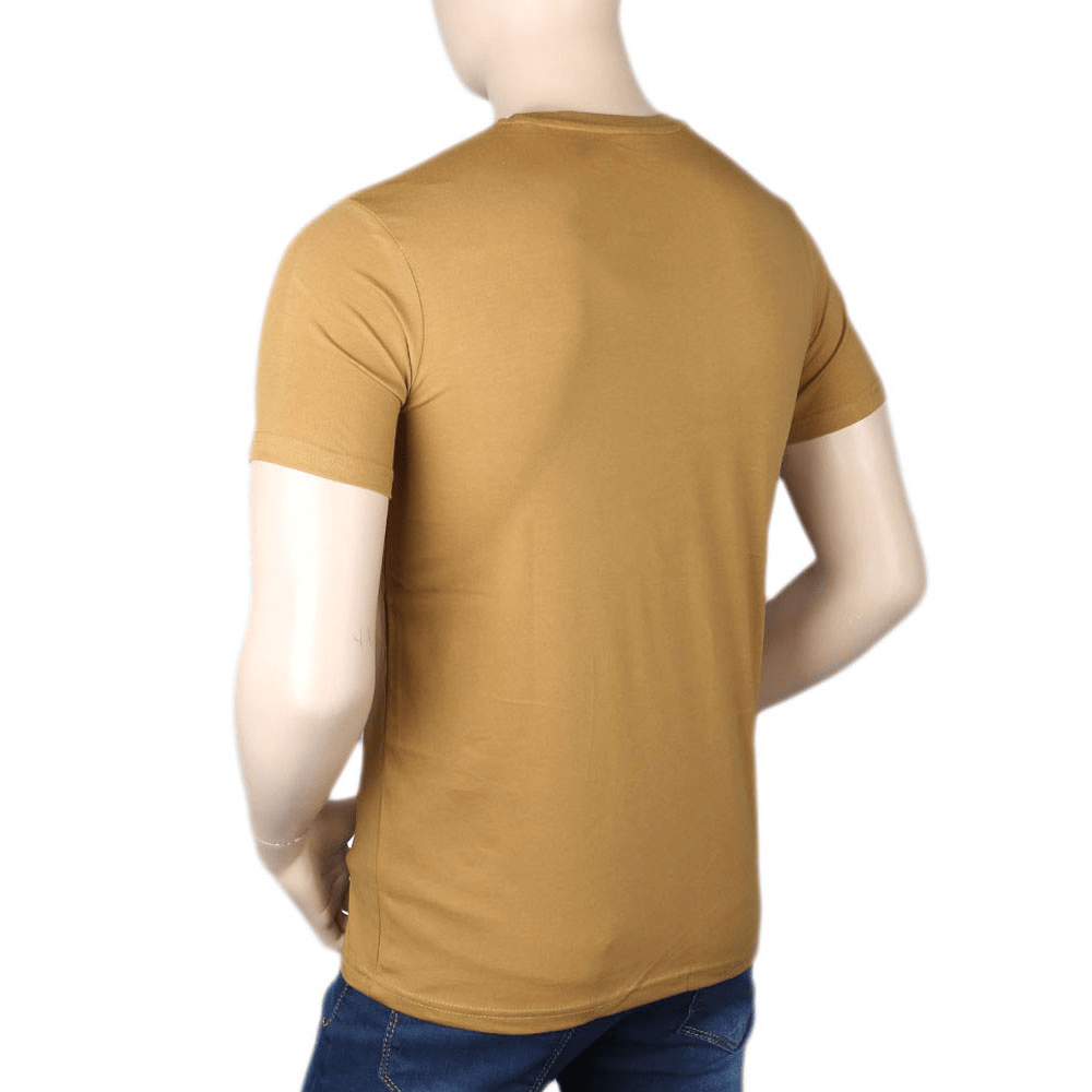 Men's Printed T-Shirt - Brown - test-store-for-chase-value