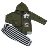 Boys Pajama Fleece Suit - Olive Green, Kids, Boys Sets And Suits, Chase Value, Chase Value
