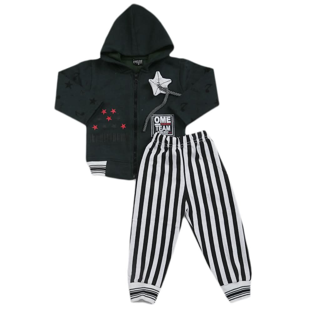 Boys Pajama Fleece Suit - Dark Green, Kids, Boys Sets And Suits, Chase Value, Chase Value