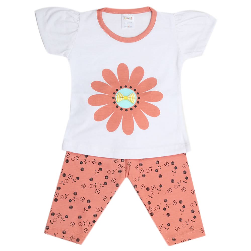 Newborn Girls Half Sleeves Suit - Rust, Kids, Newborn Girls Sets And Suits, Chase Value, Chase Value