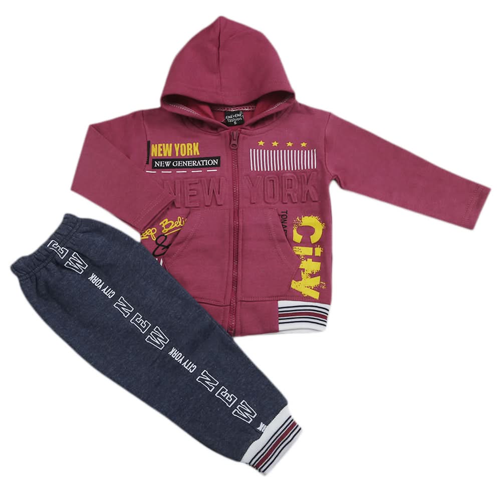 Boys Pajama Fleece Suit - Dark Purple, Kids, Boys Sets And Suits, Chase Value, Chase Value