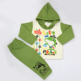 Boys Full Sleeves Polar Suit 8850 - Green, Kids, Boys Sets And Suits, Chase Value, Chase Value