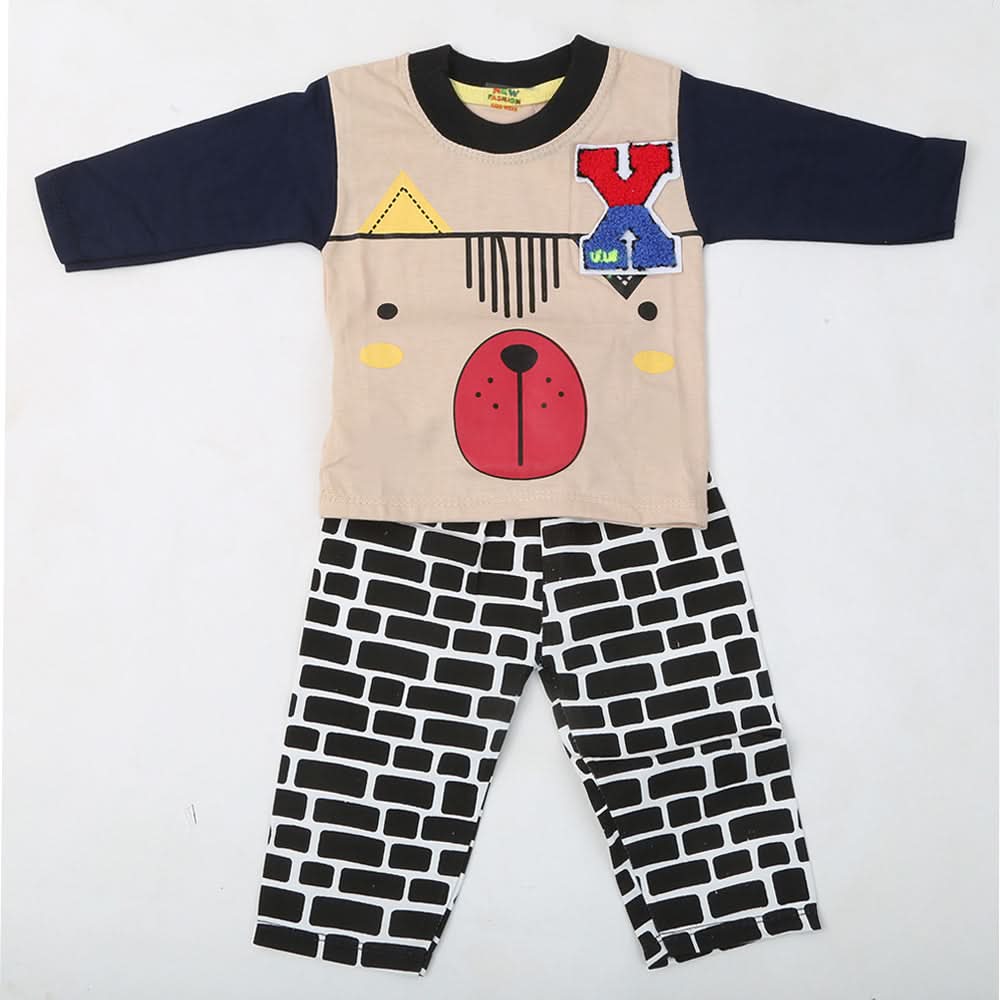 Newborn Boys Full Sleeves Suit - Beige, Kids, NB Boys Sets And Suits, Chase Value, Chase Value