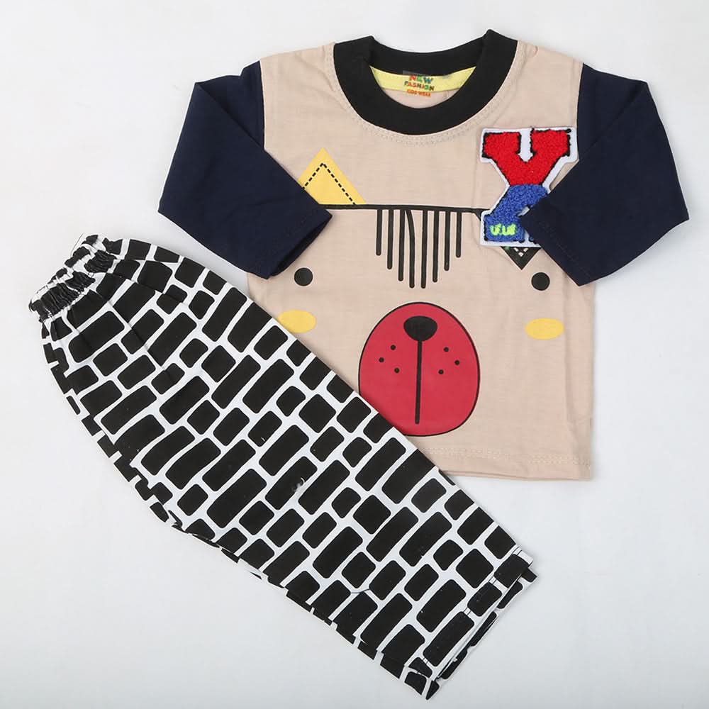 Newborn Boys Full Sleeves Suit - Beige, Kids, NB Boys Sets And Suits, Chase Value, Chase Value