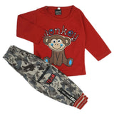Newborn Boys Full Sleeves Suit - Red, Newborn Boys Sets & Suits, Chase Value, Chase Value
