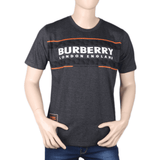 Men's Half sleeves Printed Round Neck T-Shirt - Dark Grey, Men, T-Shirts And Polos, Chase Value, Chase Value