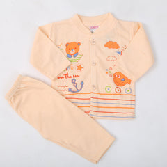 Newborn Boys Full Sleeves Suit - Peach, Kids, NB Boys Sets And Suits, Chase Value, Chase Value