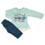 Newborn Girls Pajama Suit - Light Blue, Newborn Girls Sets & Suits, Chase Value, Chase Value