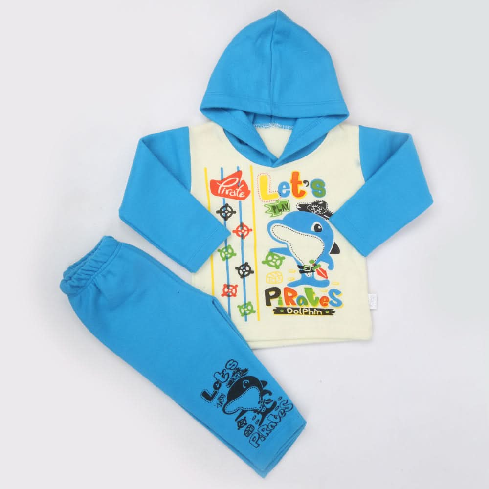 Boys Full Sleeves Polar Suit 8850 - Blue, Kids, Boys Sets And Suits, Chase Value, Chase Value