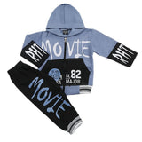 Boys Pajama Fleece Suit - Steel Blue, Kids, Boys Sets And Suits, Chase Value, Chase Value
