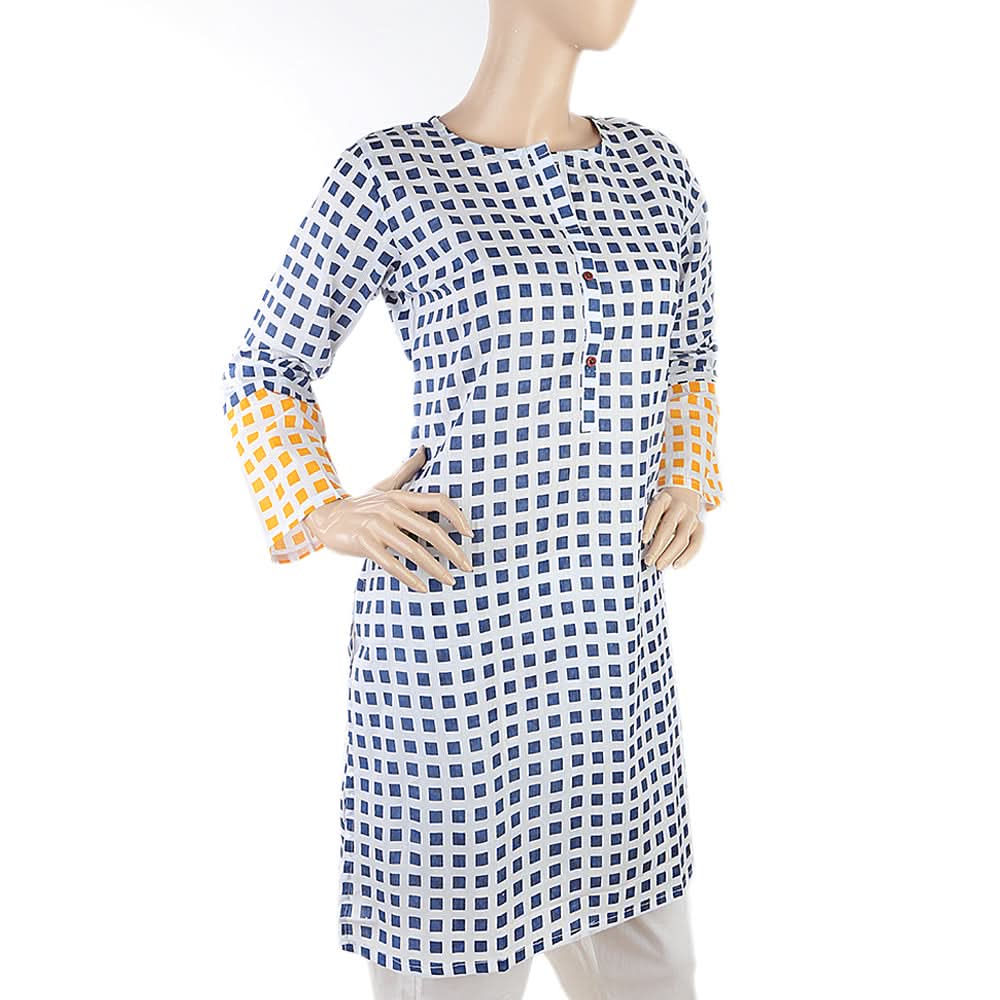 Women's Kurti - Navy Blue, Women, Ready Kurtis, Chase Value, Chase Value
