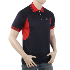 Men's Half Sleeves Polo T-Shirt - Navy Blue, Men, T-Shirts And Polos, Chase Value, Chase Value