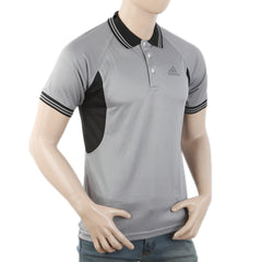 Men's Half Sleeves Polo T-Shirt - Grey, Men, T-Shirts And Polos, Chase Value, Chase Value