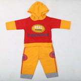 Newborn Boys Full Sleeves Hooded Suit - Red, Kids, NB Boys Sets And Suits, Chase Value, Chase Value