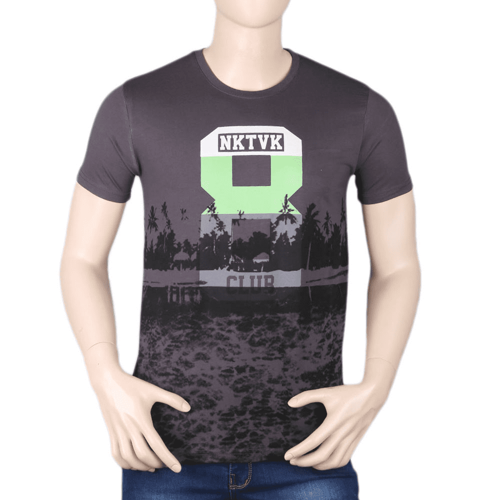 Men's Printed T-Shirt - Grey - test-store-for-chase-value