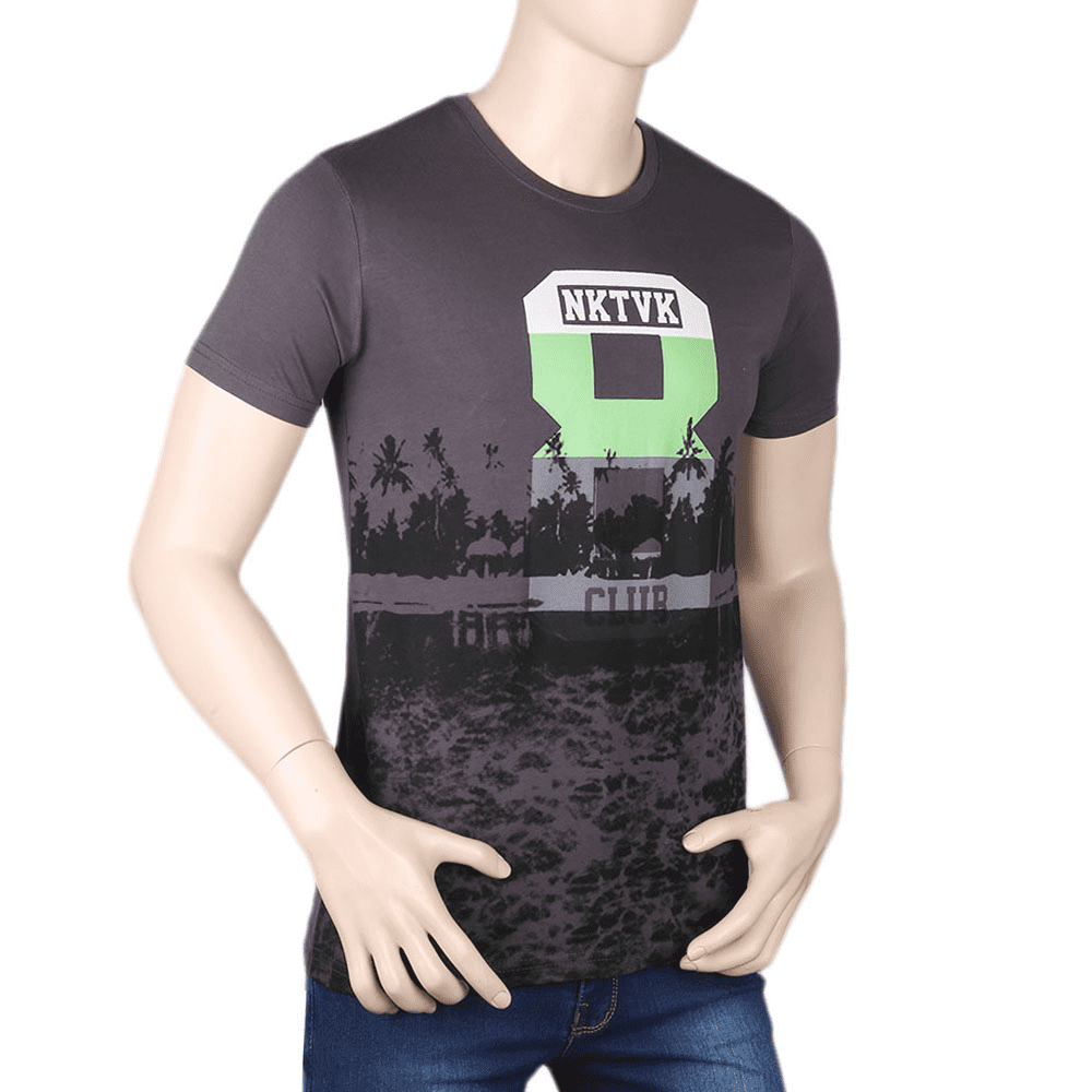 Men's Printed T-Shirt - Grey - test-store-for-chase-value