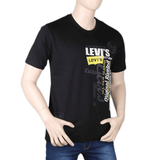 Men's Half sleeves Printed Round Neck T-Shirt - Black, Men, T-Shirts And Polos, Chase Value, Chase Value