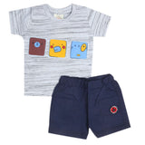 Newborn Boys Half Sleeves Suit - Grey, Kids, New Born Boys Sets And Suits, Chase Value, Chase Value