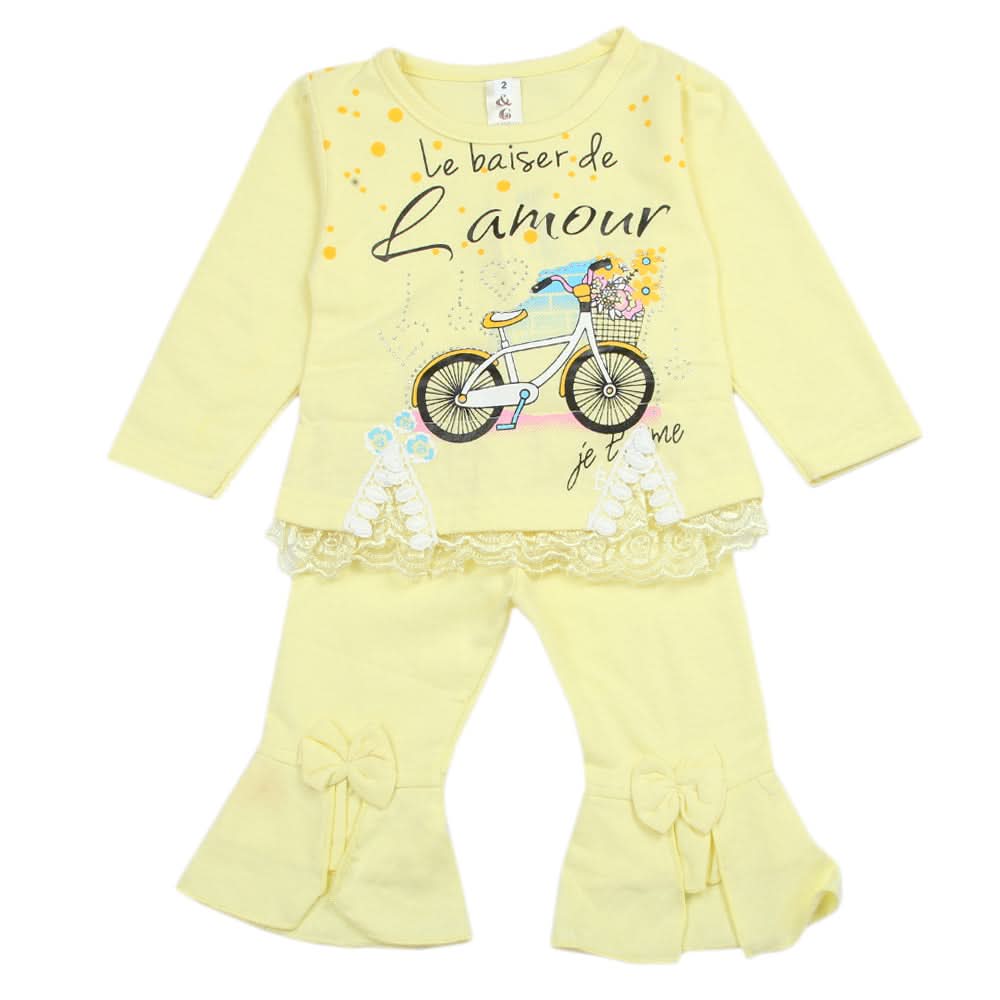 Newborn Girls Pajama Suit - Lemon, Newborn Girls Sets & Suits, Chase Value, Chase Value