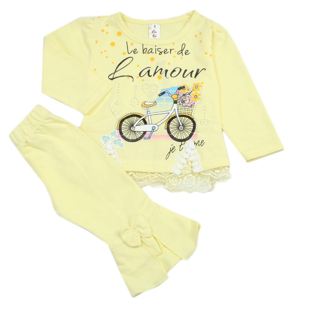 Newborn Girls Pajama Suit - Lemon, Newborn Girls Sets & Suits, Chase Value, Chase Value
