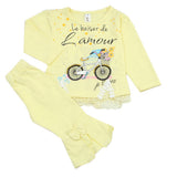 Newborn Girls Pajama Suit - Lemon, Newborn Girls Sets & Suits, Chase Value, Chase Value
