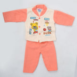 Newborn Boy Full Sleeves Polar Suit - Peach, Kids, NB Boys Sets And Suits, Chase Value, Chase Value