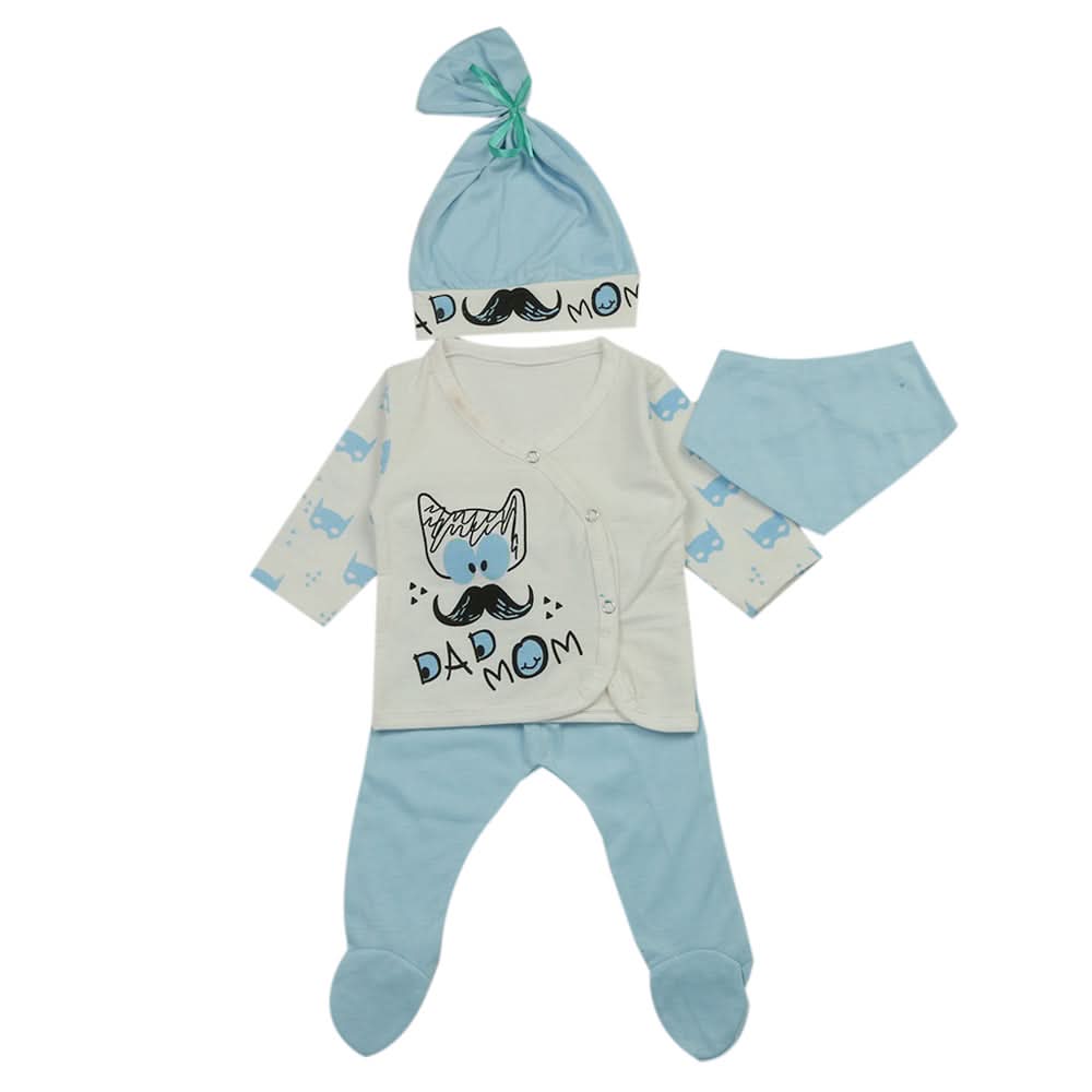 Newborn Boys Full Sleeves Suit - Blue, Newborn Boys Sets & Suits, Chase Value, Chase Value