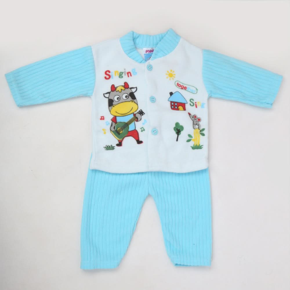 Newborn Boy Full Sleeves Polar Suit - Blue, Kids, NB Boys Sets And Suits, Chase Value, Chase Value