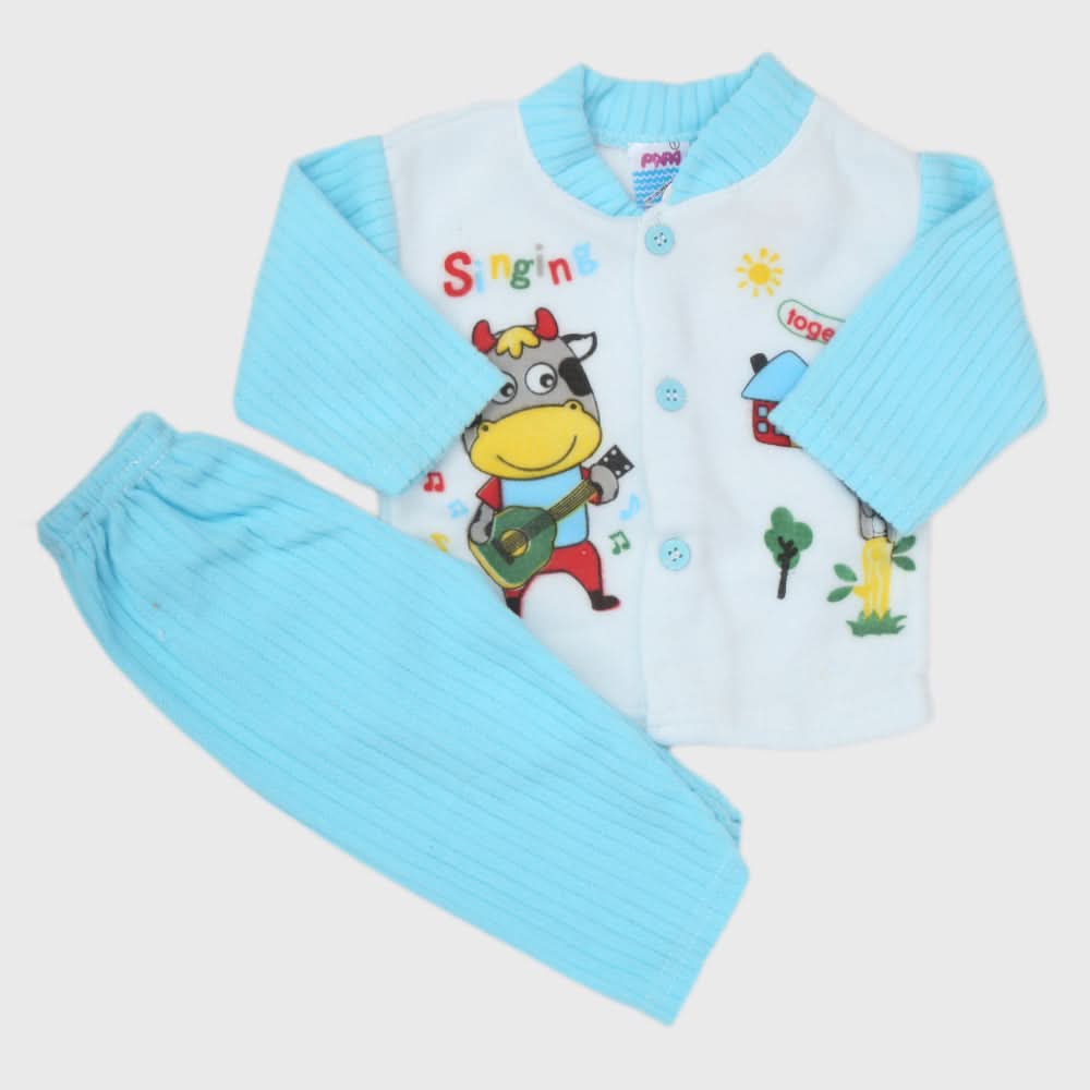 Newborn Boy Full Sleeves Polar Suit - Blue, Kids, NB Boys Sets And Suits, Chase Value, Chase Value