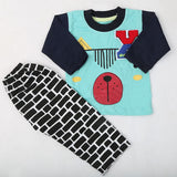 Newborn Boys Full Sleeves Suit - Cyan, Kids, NB Boys Sets And Suits, Chase Value, Chase Value