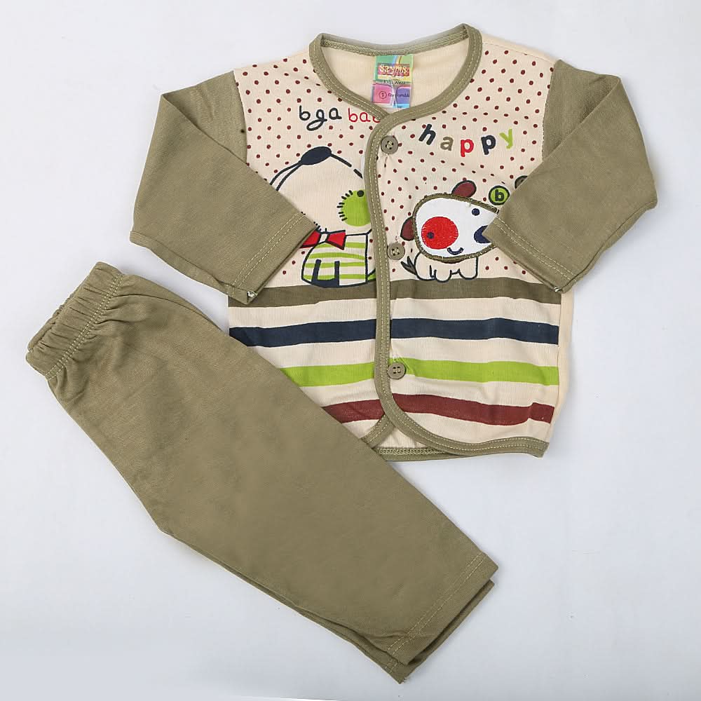 Newborn Boys Full Sleeves Suit - Green, Kids, NB Boys Sets And Suits, Chase Value, Chase Value