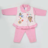 Newborn Girl Full Sleeves Polar Suit 8275 - Pink, Kids, NB Girls Sets And Suits, Chase Value, Chase Value
