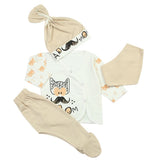 Newborn Boys Full Sleeves Suit - Light Brown, Newborn Boys Sets & Suits, Chase Value, Chase Value