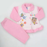 Newborn Girl Full Sleeves Polar Suit 8275 - Pink, Kids, NB Girls Sets And Suits, Chase Value, Chase Value