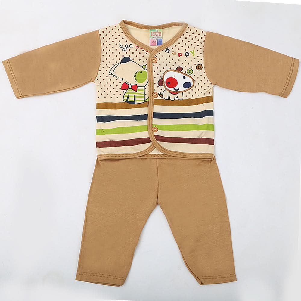 Newborn Boys Full Sleeves Suit - Beige, Kids, NB Boys Sets And Suits, Chase Value, Chase Value