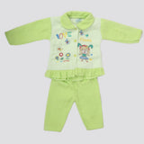 Newborn Girl Full Sleeves Polar Suit 5362 - Green, Kids, NB Girls Sets And Suits, Chase Value, Chase Value