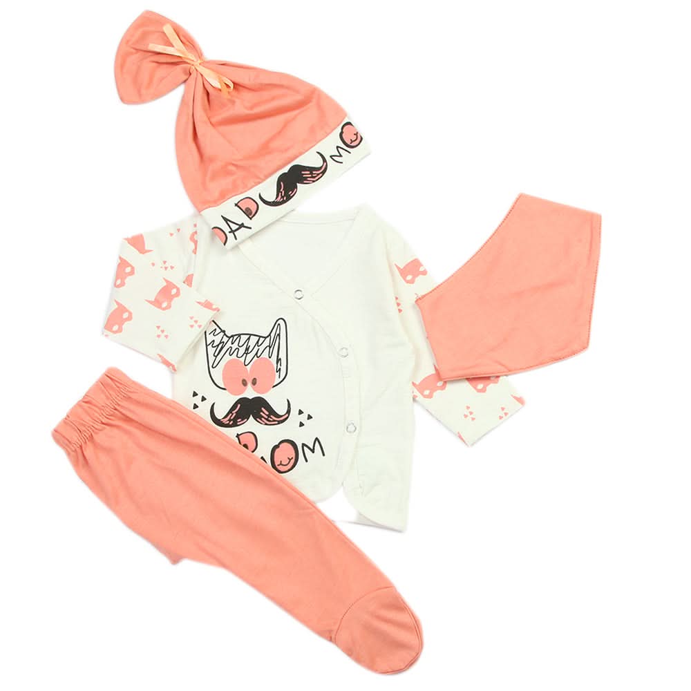 Newborn Boys Full Sleeves Suit - Dark Pink, Newborn Boys Sets & Suits, Chase Value, Chase Value
