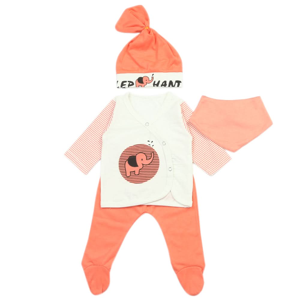 Newborn Boys Full Sleeves Suit - Dark Pink, Newborn Boys Sets & Suits, Chase Value, Chase Value