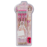 Pencil Pack Of 6 - Pink, Pencil Boxes & Stationery Sets, Chase Value, Chase Value