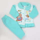 Newborn Girl Full Sleeves Polar Suit - Cyan, Kids, NB Girls Sets And Suits, Chase Value, Chase Value