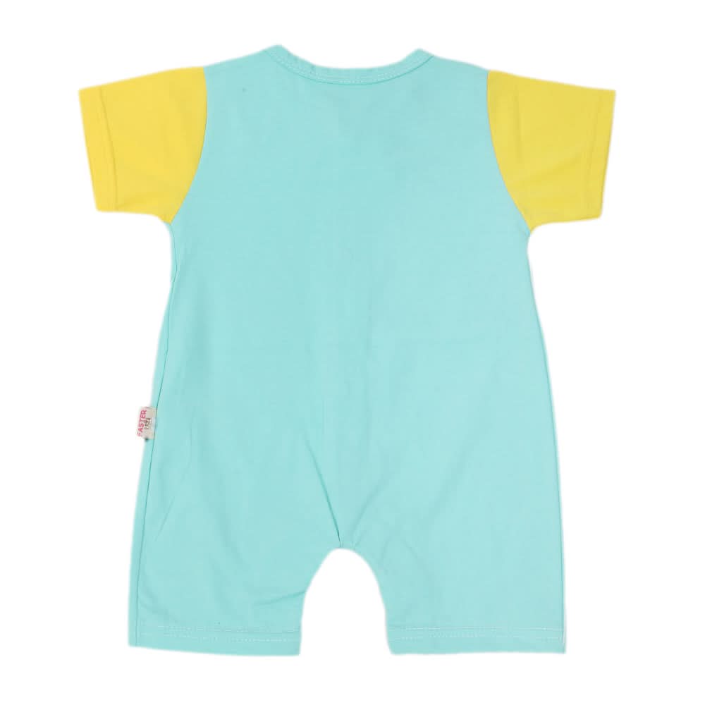 Newborn Boys Romper - Cyan, Kids, NB Boys Rompers, Chase Value, Chase Value