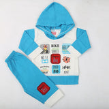 Newborn Boys Full Sleeves Hooded Suit - Blue, Kids, NB Boys Sets And Suits, Chase Value, Chase Value