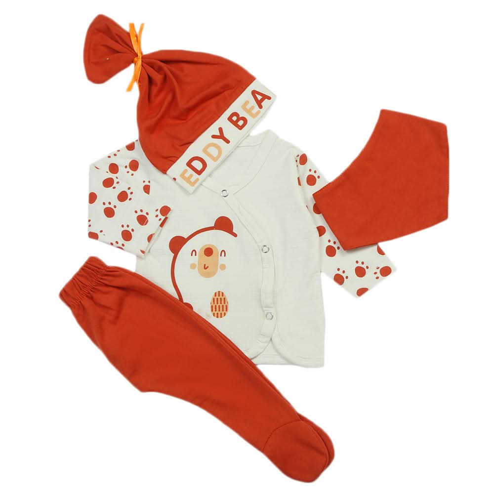 Newborn Boys Full Sleeves Suit - Rust, Newborn Boys Sets & Suits, Chase Value, Chase Value