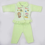 Newborn Girl Full Sleeves Polar Suit 5365 - Green, Kids, NB Girls Sets And Suits, Chase Value, Chase Value