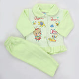 Newborn Girl Full Sleeves Polar Suit 5365 - Green, Kids, NB Girls Sets And Suits, Chase Value, Chase Value
